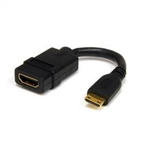 StarTech.com 5in Mini HDMI to HDMI Adapter  4K High Speed HDMI Adapter