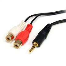 Audio Cables | StarTech.com 6 ft Stereo Audio Cable - 3.5mm Male to 2x RCA Female