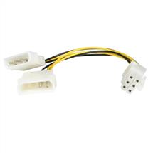 Internal Power Cables | StarTech.com 6in LP4 to 6 Pin PCI Express Video Card Power Cable