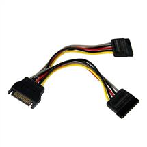Startech Sata Cables | StarTech.com 6in SATA Power Y Splitter Cable Adapter - M/F