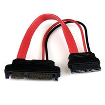 Startech Sata Cables | StarTech.com 6in Slimline SATA to SATA Adapter with Power - F/M