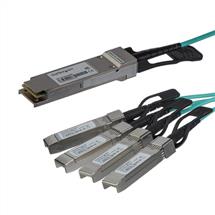 StarTech.com AOC Breakout Cable for Cisco QSFP4X10GAOC10M  15m/49ft