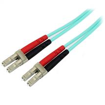 StarTech.com Aqua OM4 Duplex Multimode Fiber Optic Cable  100 Gb