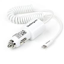 StarTech.com DualPort Car Charger  USB with Builtin Lightning Cable