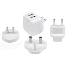 Startech Mobile Device Chargers | StarTech.com Dualport USB wall charger  international travel  17W/3.4A