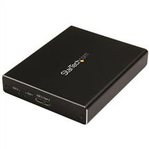 StarTech.com DualSlot Drive Enclosure for mSATA SSDs  USB 3.1 (10Gbps)