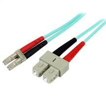 StarTech.com Fiber Optic Cable  10 Gb Aqua  Multimode Duplex 50/125