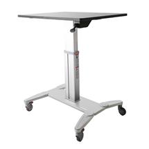 Startech Mobile Standing Desk - Portable Sit Stand Ergonomic Height Adjustable Cart on Wheels - Rol | StarTech.com Mobile Standing Desk  Portable Sit Stand Ergonomic Height