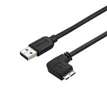 StarTech.com Slim MicroUSB 3.0 Cable  M/M  RightAngle Micro USB  2m