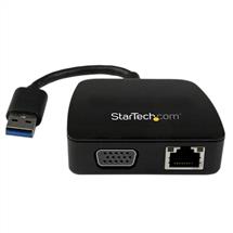StarTech.com Travel Adapter for Laptops - VGA and GbE - USB 3.0