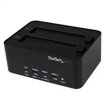 StarTech.com Dual Bay Hard Drive Duplicator and Eraser, Standalone