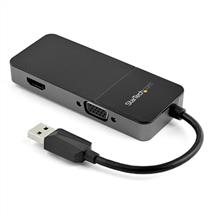 StarTech.com USB 3.0 to HDMI and VGA Adapter  4K/1080p USB TypeA Dual