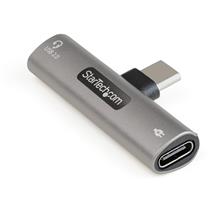 StarTech.com USB C Audio & Charge Adapter  USBC Audio Adapter w/ USBC