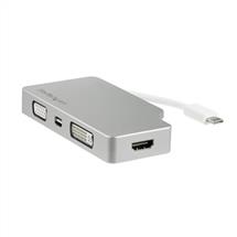 StarTech.com USB C Multiport Video Adapter with HDMI, VGA, Mini