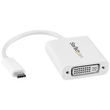 Startech Graphics Adapters | StarTech.com USB-C to DVI Adapter - White | In Stock