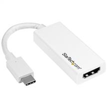 Startech Graphics Adapters | StarTech.com USB-C to HDMI Adapter - White - 4K 60Hz