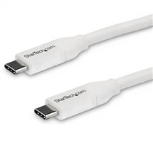 StarTech.com USBC to USBC Cable w/ 5A PD  M/M  White  4 m (13 ft.)