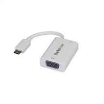 StarTech.com USB C to VGA Adapter with Power Delivery  1080p USB TypeC