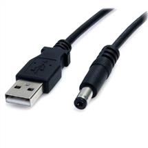 Aluminium, PVC | StarTech.com USB to 5.5mm Power Cable - Type M Barrel - 2m