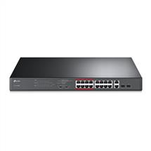 POE Switch | TPLINK TLSL1218MP network switch Gigabit Ethernet (10/100/1000) Black