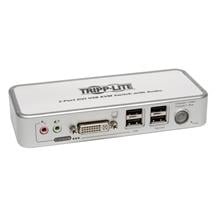 DVI KVM Switch | Tripp Lite 2-Port DVI/USB KVM Switch w/ Audio and Cables