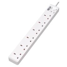 6Outlet Power Strip  British BS1363A Outlets 220250V AC 13A 1.8 m Cord
