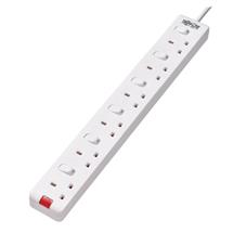 Tripp Lite PS6B35W 6Outlet Power Strip  British BS1363A Outlets,
