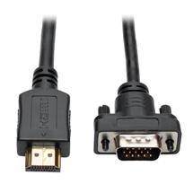 HDMI to VGA Active Adapter Cable (HDMI to LowProfile HD15 M/M), 3 ft.