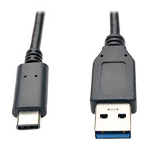 Tripp Lite U428003G2 USBC to USBA Cable (M/M), USB 3.2 Gen 2 (10