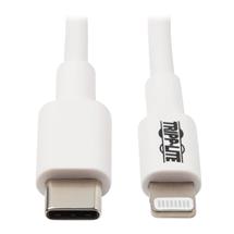 Tripp Lite M102003WH USBC to Lightning Sync/Charge Cable (M/M), MFi
