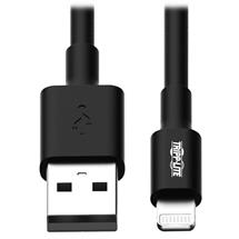 USBA to Lightning Sync/Charge Cable, MFi Certified  Black, M/M, USB