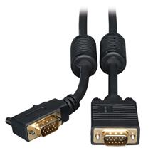 SVGA/XVGA Gold Right-Angle Monitor Cable with RGB Coax - 6 ft.
