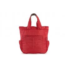 Tucano Compatto XL Red Nylon Shopper bag | Quzo UK