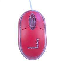 Urban Factory Cristal Mouse Optical USB 2.0, 800dpi, Internal Light,