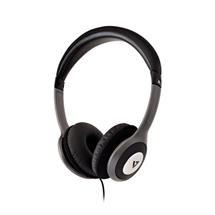 V7 HA520-2EP headphones/headset Wired Head-band Music Black, Silver