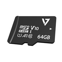 V7 Memory Cards | V7 64GB U3 V30 A1 Micro SDXC Card CL10 UHD + Adapter