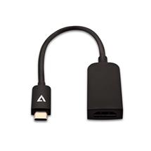 USB-C to HDMI | V7 Black USB Video Card USB-C Male to HDMI Female Slim