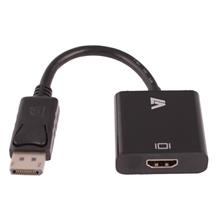 V7 Black Video Adapter DisplayPort Male to HDMI Female | V7 Black Video Adapter DisplayPort Male to HDMI Female