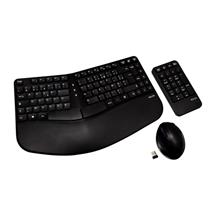V7 Ergonomic Wireless Keyboard, Mouse, and Keypad Combo