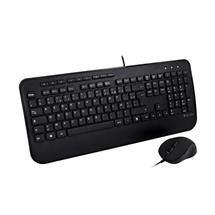 V7 Full Size USB Keyboard with Palm Rest and Ambidextrous Mouse Combo
