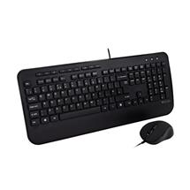 V7 Full Size USB Keyboard with Palm Rest and Ambidextrous Mouse Combo