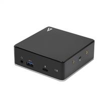 V7 Universal USBC Docking Station w/ Dual HDMI, 3.5mm Combo Audio,
