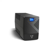 UPS | V7 UPS 600VA Desktop UPS with 6 Outlets, Touch LCD (UPS1P600E)