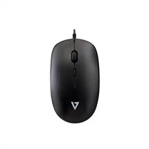 V7 MU200GS USB 4Button Wired Optical Mouse with adjustable dpi  Black,