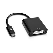 V7 USB-C male to DVI-D female Adapter Black | In Stock