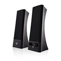 PC Speakers | V7 USB Powered Stereo Speakers - for Notebook and Desktop