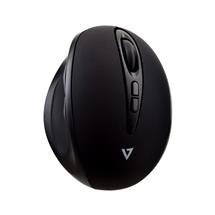 V7 Wireless Ergonomic 7Button/Adjustable DPI Mouse MW400  Black,