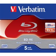 Verbatim BD-RE 2x 25GB Blu-ray 5pk JC | Quzo UK