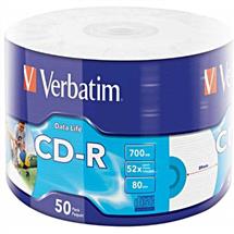 Blank CDS | Verbatim 50x CD-R 700 MB 50 pc(s) | Quzo