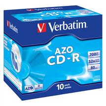 Blank CDS | Verbatim CD-R AZO Crystal 700 MB 10 pc(s) | Quzo